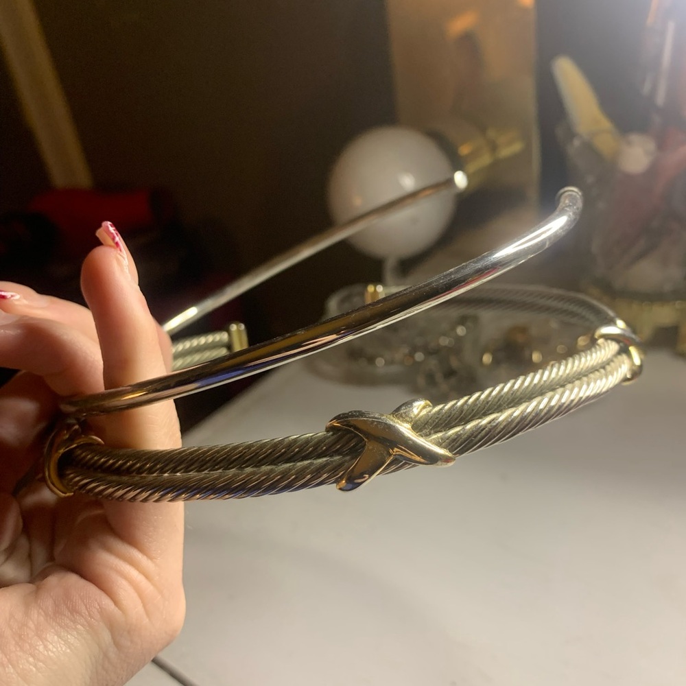 Silver and Gold Cable Necklace